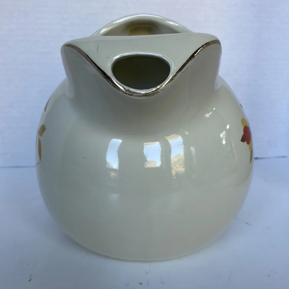 Hall Superior pitcher vintage USA Jewel Autumn leaf